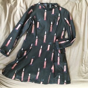 Samantha Pleet Passion Dress size 6 candle print